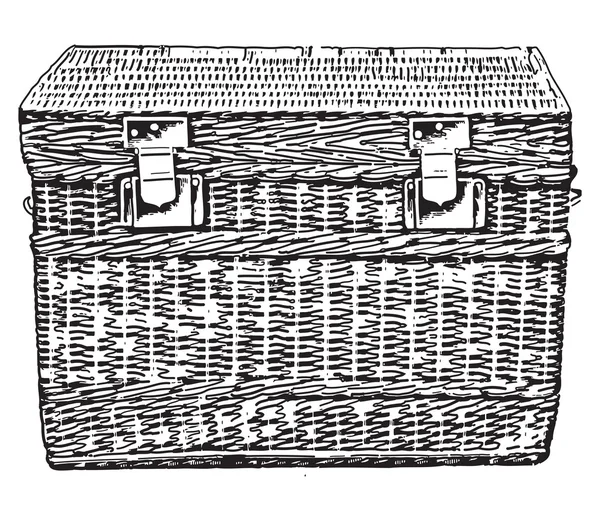 Oude koffer — Stockvector