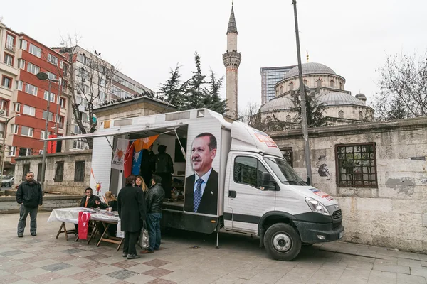2014 トルコの地方選挙のための akp 政権の地域振興の組織 — ストック写真
