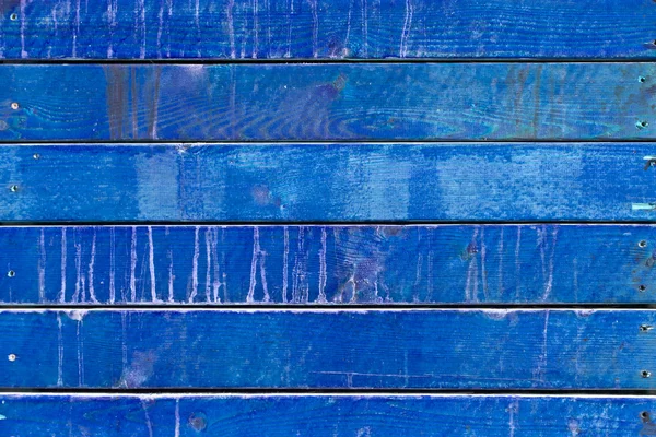Blau lackierte Holzpaneele Hintergrund — Stockfoto