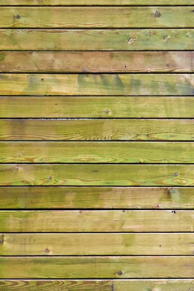 Groene geschilderde houten panelen achtergrond — Stockfoto