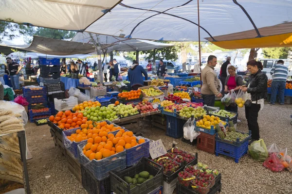 Mercato pubblico di Bitez, Bodrum - Turchia — Foto Stock