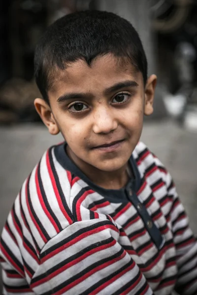 Syrian refugee kid — Stock Photo, Image