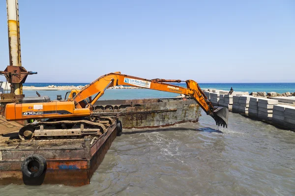 Datca Turkey June 2016 Construction Site New Harbor Datca Peninsula — Stock Photo, Image