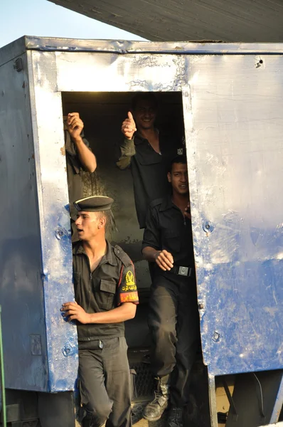 2015年9月18日 埃及士兵在开罗市巡逻 埃及首都 — 图库照片