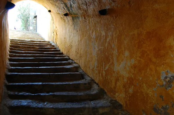 Mittelalterlicher Treppenweg — Stockfoto