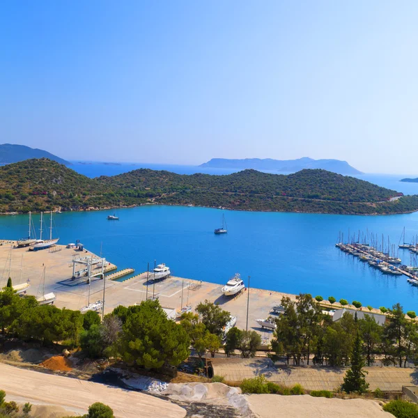 Kas plaats (town) in de buurt van antalya, Turkije — Stockfoto