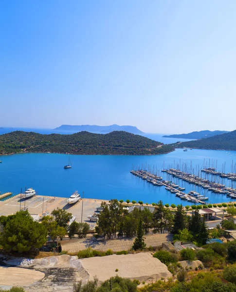 Kas plaats (town) in de buurt van antalya, Turkije — Stockfoto