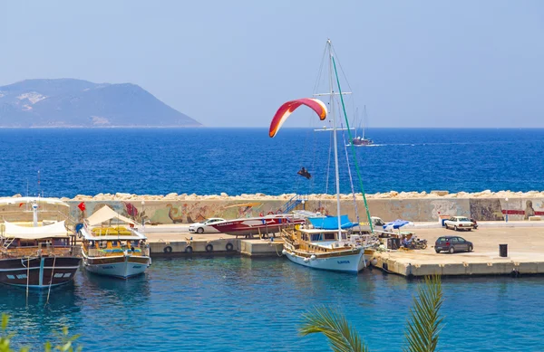 Kas plaats (town) in de buurt van antalya, Turkije — Stockfoto