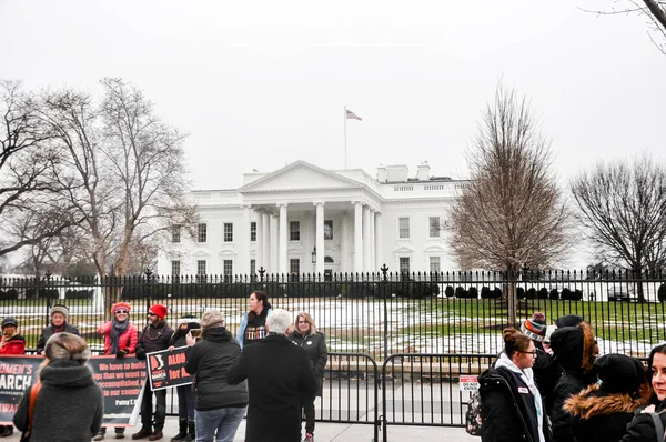 Washington Abd Ocak 2019 Columbia Bölgesinde Donald Trump Hükümetini Protesto — Stok fotoğraf