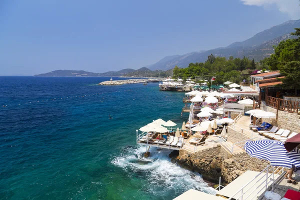 Antalya, Türkiye'nin yakınlarında kaş kasaba — Stok fotoğraf