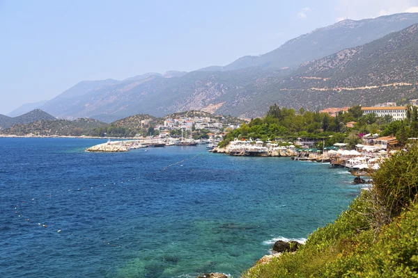 Antalya, Türkiye'nin yakınlarında kaş kasaba — Stok fotoğraf