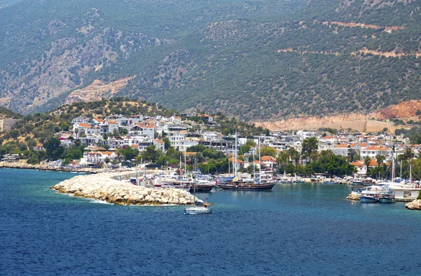 Antalya, Türkiye'nin yakınlarında kaş kasaba — Stok fotoğraf