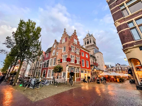 Delft Niederlande Oktober 2021 Street View Und Eine Szene Aus — Stockfoto
