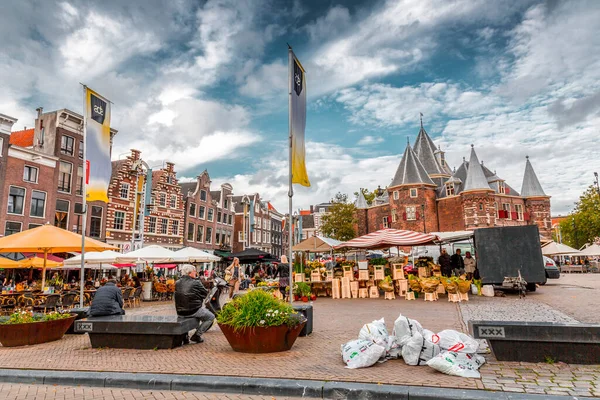 Amsterdam Niederlande Oktober 2021 Der Neue Markt Oder Nieuwmarkt Und — Stockfoto