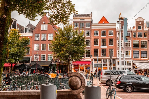 Amsterdam Niederlande Oktober 2021 Street View Und Allgemeine Architektur Amsterdam — Stockfoto