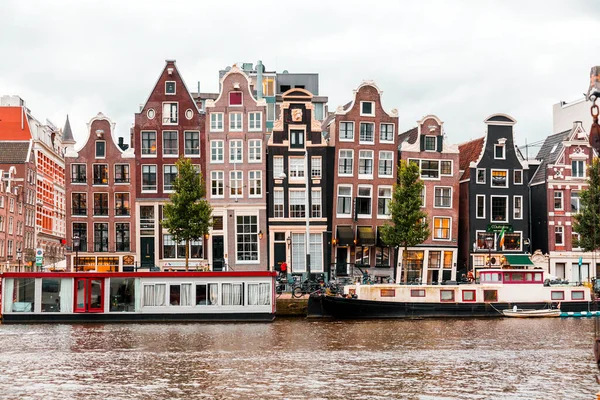 Амстердам Нидерланды Октября 2021 Года Каналы Типичная Голландская Архитектура Амстердаме — стоковое фото