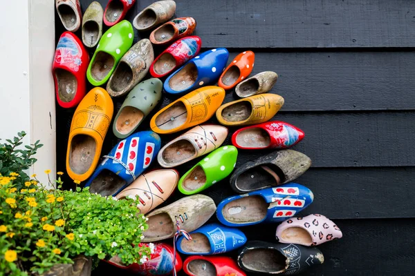 Traditional Dutch Clogs Wooden Shoes One Most Significant Symbols Netherlands — Stock Photo, Image