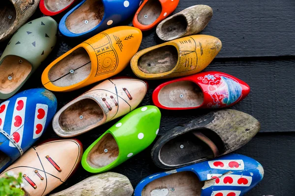 Traditional Dutch Clogs Wooden Shoes One Most Significant Symbols Netherlands — Stock Photo, Image