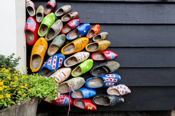 Traditional Dutch Clogs Wooden Shoes One Most Significant Symbols Netherlands — Stock Photo, Image