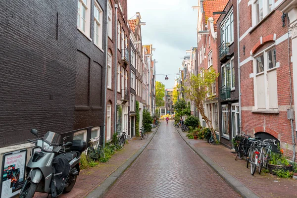 Ámsterdam Países Bajos Octubre 2021 Vista Calle Arquitectura Genérica Ámsterdam — Foto de Stock