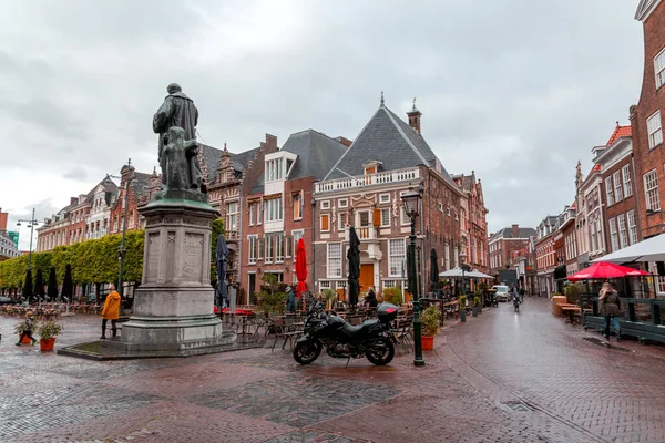 Haarlem Нідерланди Жовтня 2021 Площа Великого Ринкового Ринку Grote Markt — стокове фото