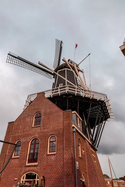 Amsterdam Países Bajos Octubre 2021 Molen Adriaan Adrian Windmills Haarlem — Foto de Stock