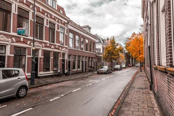 Haarlem Países Baixos Outubro 2021 Vista Rua Arquitetura Genérica Haarlem — Fotografia de Stock