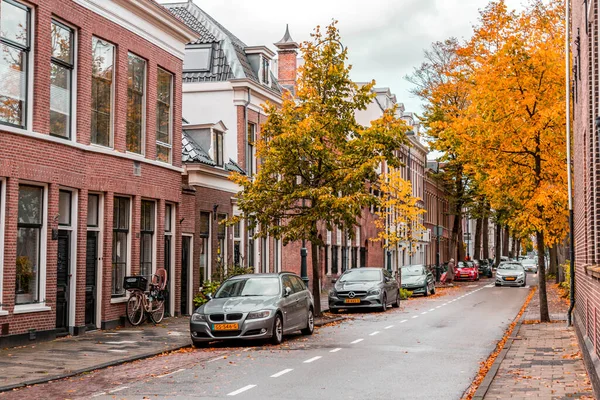 Haarlem Países Bajos Octubre 2021 Vista Calle Arquitectura Genérica Haarlem — Foto de Stock