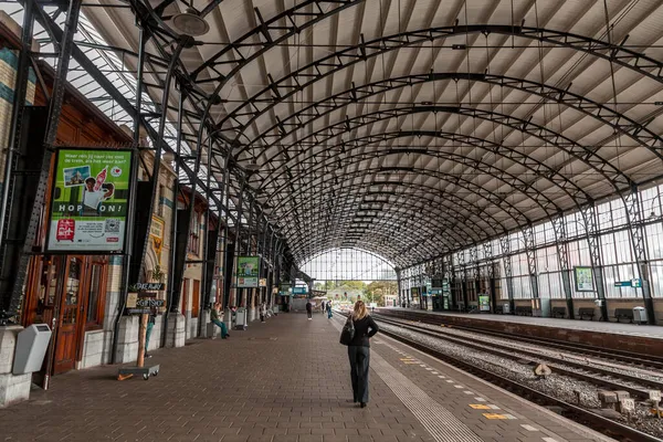 Amsterdam Pays Bas Octobre 2021 Vue Depuis Gare Centrale Haarlem — Photo