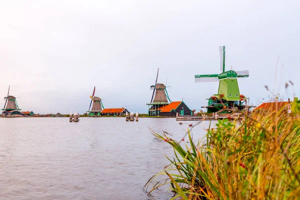 Amsterdã Holanda Outubro 2021 Zaanse Schans Bairro Zaandam Perto Zaandijk — Fotografia de Stock