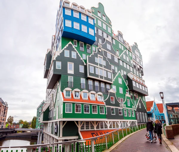 Amsterdam Nederländerna Oktober 2021 Utsikt Över Inntel Hotel Beläget Zaandam — Stockfoto