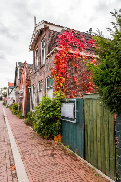 Zaandam Países Bajos Octubre 2021 Vista Calle Arquitectura Típica Zaandam — Foto de Stock