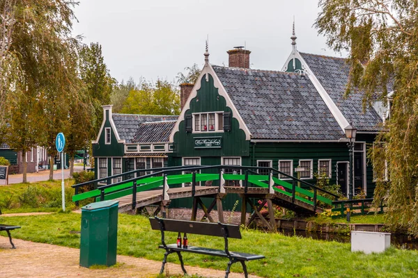 Zaandam Oktober 2021 Zaanse Schans Een Wijk Zaandam Nabij Zaandijk — Stockfoto