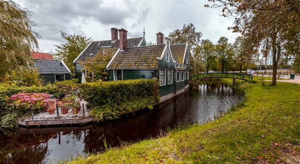 Zaanse Schans Een Wijk Zaandam Nabij Zaandijk Nederland Beroemd Zijn — Stockfoto