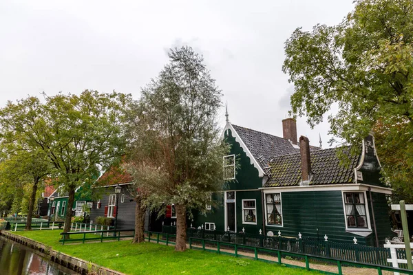 Zaandam Países Bajos Octubre 2021 Zaanse Schans Barrio Zaandam Cerca —  Fotos de Stock