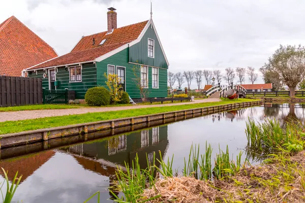 Zaanse Schans Район Заандама Поблизу Заандейка Нідерланди Відомий Своєю Колекцією — стокове фото