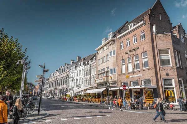 Maastricht Holanda Octubre 2021 Vrijthof Una Gran Plaza Urbana Centro — Foto de Stock