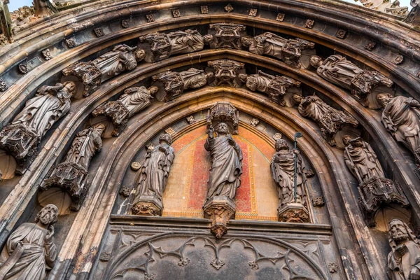 Esculturas Portão Basílica São Servácio Maastricht Países Baixos Complexo Foi — Fotografia de Stock