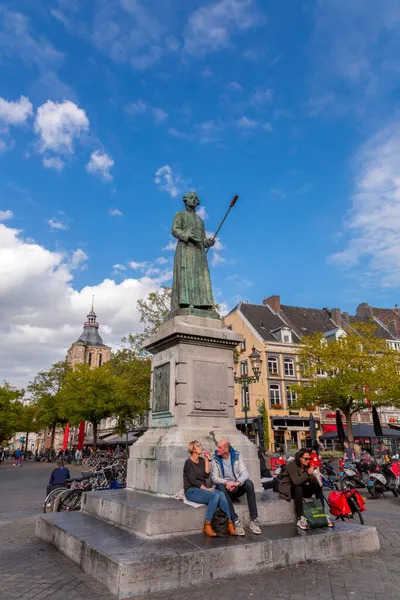 Maastricht Olanda Ottobre 2021 Vrijthof Una Grande Piazza Urbana Nel — Foto Stock