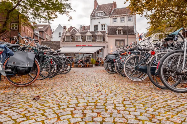 Maastricht Holland October 2021 Typical Dutch Architecture Street View Maastricht — Stock Photo, Image