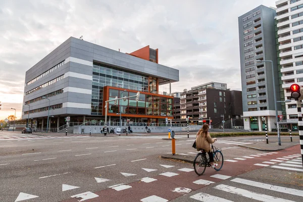 Maastricht Holland Oktober 2021 Byggnader Längs Avenue Ceramique Huvudgatan Keramiska — Stockfoto