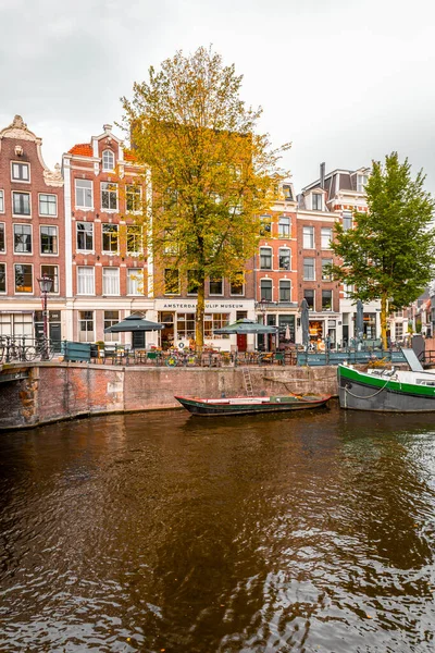 Амстердам Нидерланды Октября 2021 Каналы Типичная Голландская Архитектура Амстердаме Столице — стоковое фото