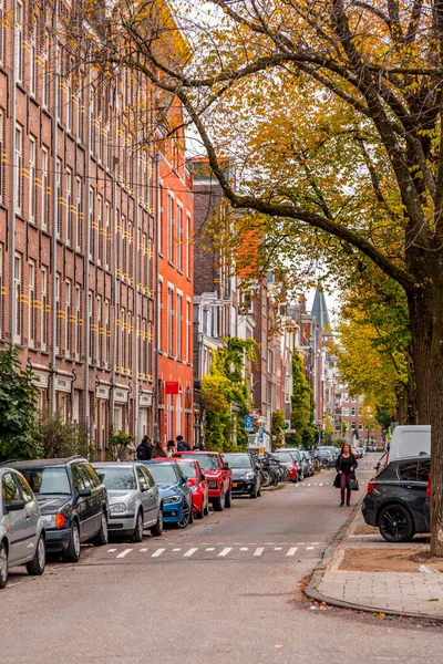 Amsterdam Oktober 2021 Street View Generieke Architectuur Amsterdam Met Typisch — Stockfoto