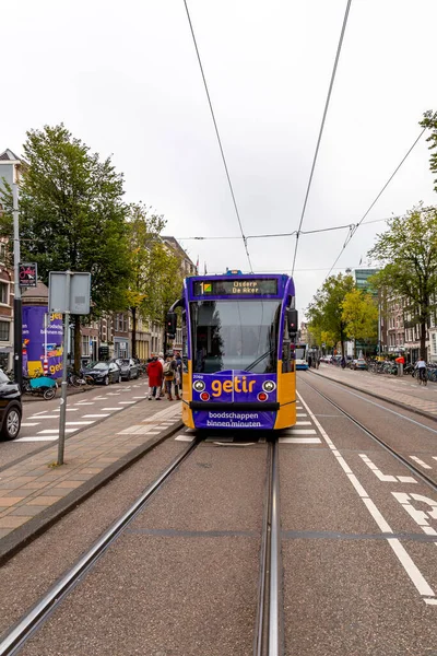 Amsterdam Niederlande Oktober 2021 Der Damrak Ist Eine Allee Und — Stockfoto