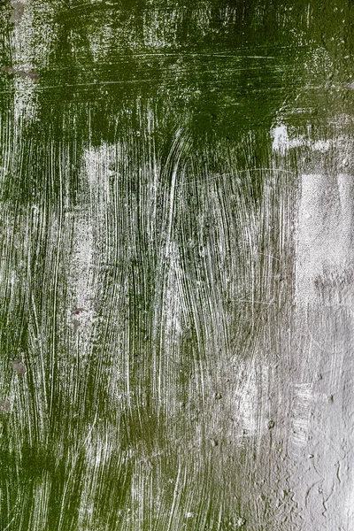 ブラシストロークと皮をむいた層とグランジ塗装壁のテクスチャの背景 — ストック写真