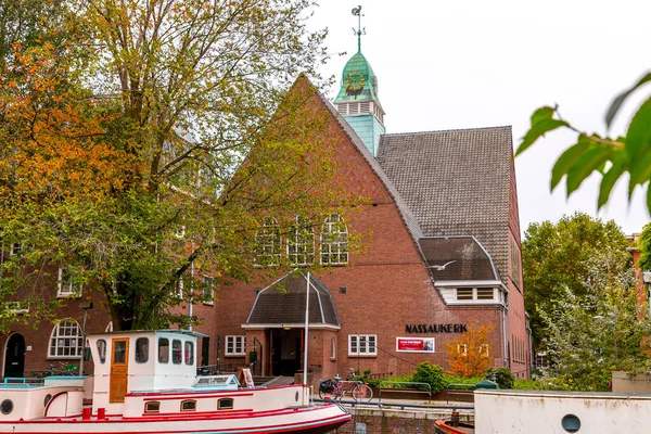 Ámsterdam Países Bajos Octubre 2021 Nassaukerk Una Iglesia Protestante Ubicada —  Fotos de Stock