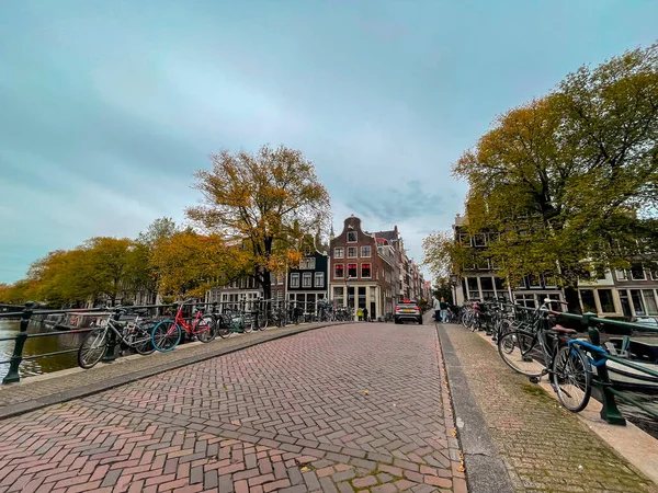 Amsterdam Niederlande Oktober 2021 Kanäle Und Typisch Holländische Architektur Amsterdam — Stockfoto