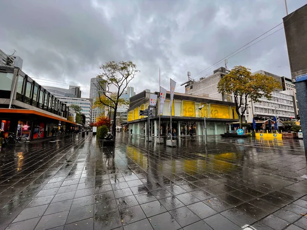 Rotterdam Países Bajos Octubre 2021 Lijnbaan Principal Calle Comercial Rotterdam — Foto de Stock