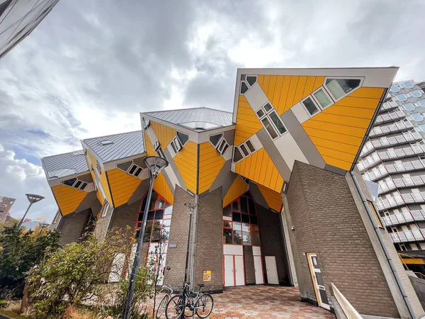 Rotterdam Oktober 2021 Kubus Huizen Een Innovatieve Set Van Residentiële — Stockfoto