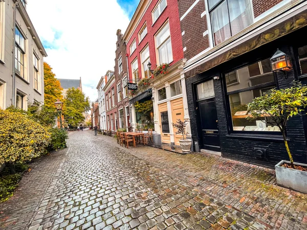 Leiden Países Bajos Octubre 2021 Street View Genic Architecture Leiden — Foto de Stock